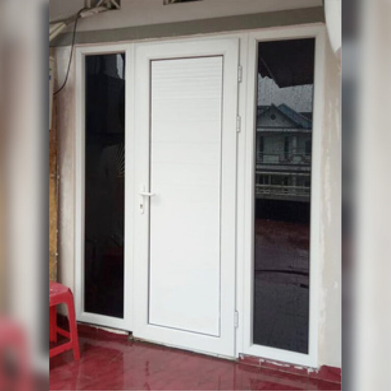 Pintu Panel Horizontal 1 Daun + Kacamati