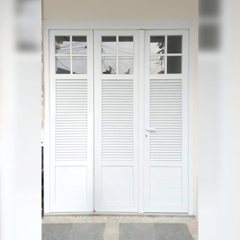 Pintu Garasi 3 Daun + Kisi Kisi + Ornament