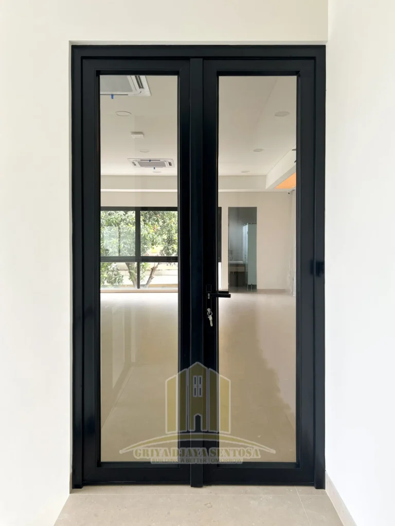 Pintu swing kupu tarung UPVC-GJS