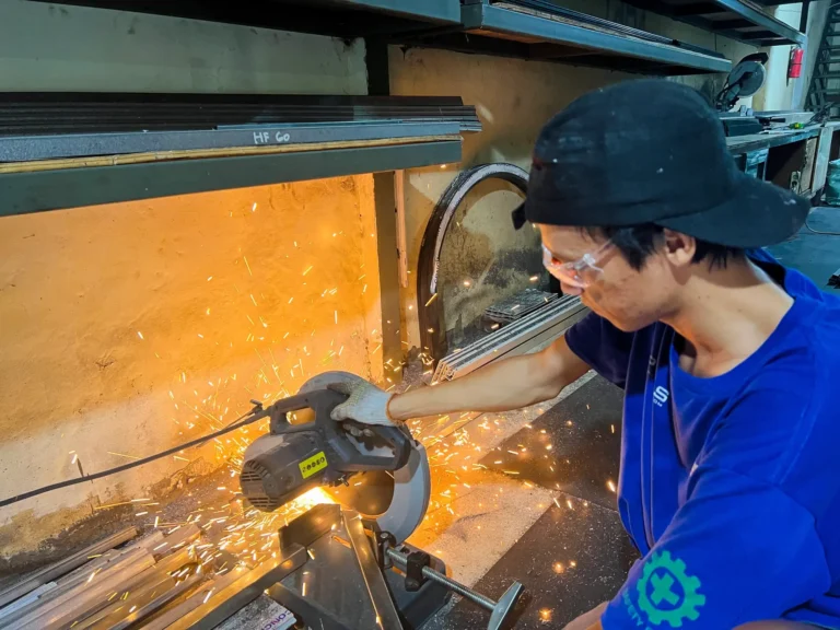 Produksi potong besi-JGS